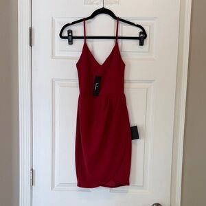 Lulu's Vibrant Red Mini Dress